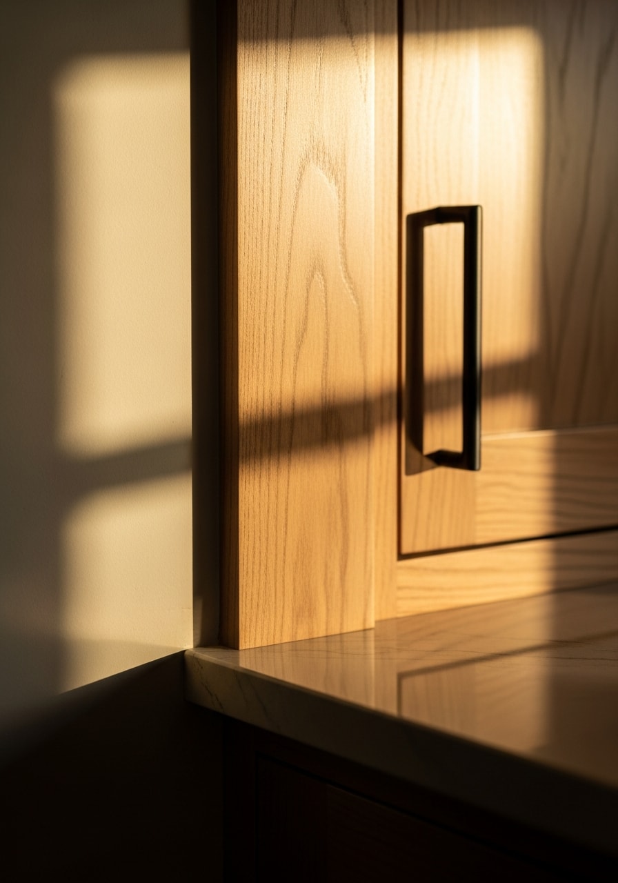 Close-up of premium finishes on a Hideout property, showing craftsmanship and attention to detail.
